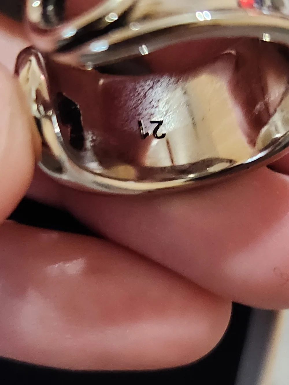 Alexander McQueen Silver Safety Pin Ring Size 21 Italy